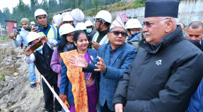 kp-sharma-oli-visit-bheri-babai-project