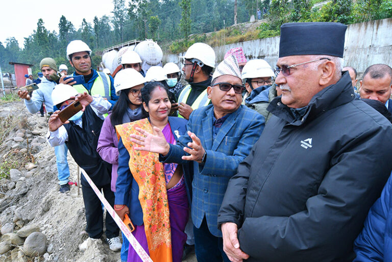 kp-sharma-oli-visit-bheri-babai-project