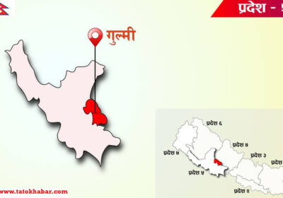 gulmi-map-district-map